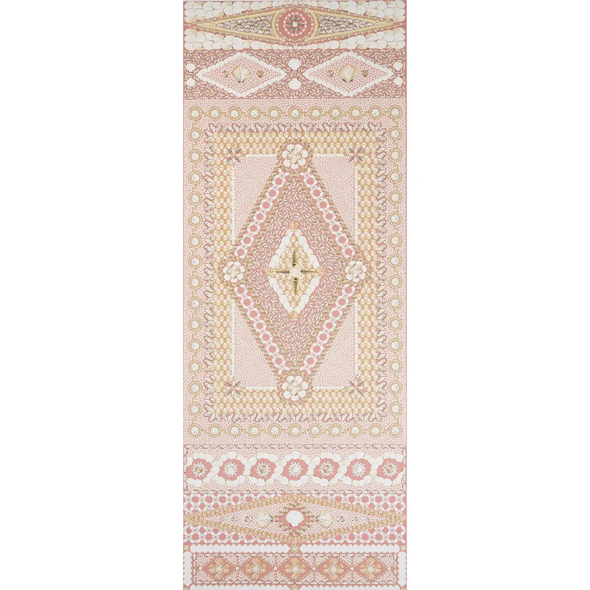 SHELL GROTTO PANEL B CORAL Schumacher Wallpaper wallpaper - SKU 5015167