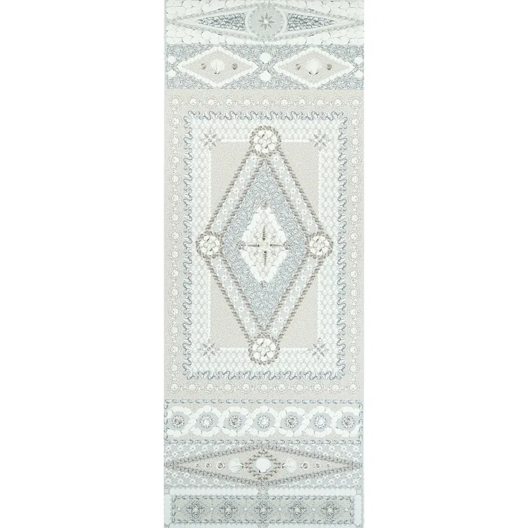 Schumacher SHELL GROTTO PANEL B wallpaper, color SEAFOAM, SKU 5015165