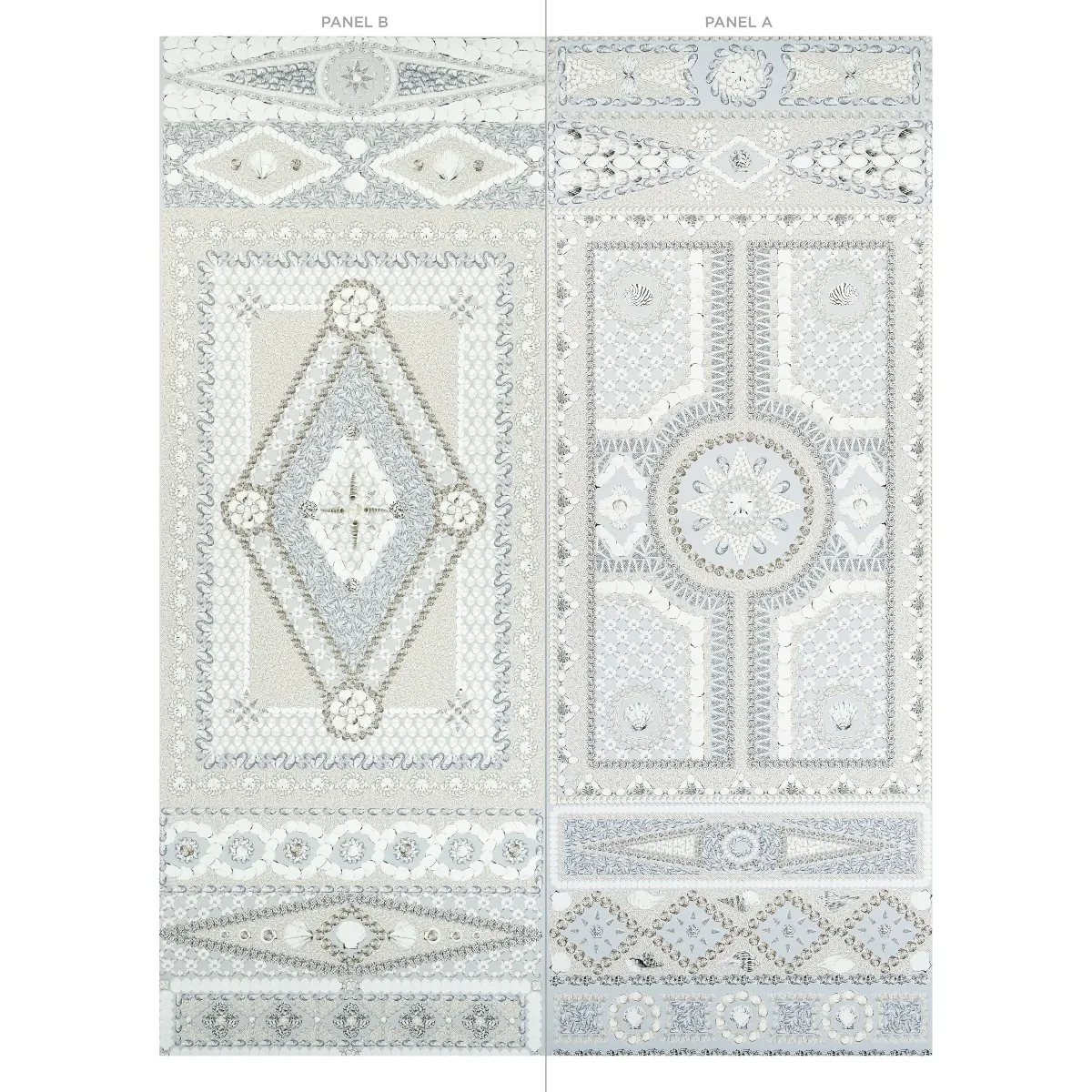 SHELL GROTTO PANEL B SEAFOAM Schumacher Wallpaper wallpaper - SKU 5015165