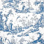 SHENGYOU TOILE BLUE Schumacher Wallpaper wallpaper - SKU 5012052