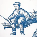 SHENGYOU TOILE BLUE Schumacher Wallpaper wallpaper - SKU 5012052
