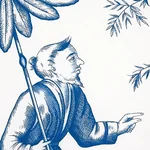 SHENGYOU TOILE BLUE Schumacher Wallpaper wallpaper - SKU 5012052