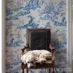 SHENGYOU TOILE BLUE Schumacher Wallpaper wallpaper - SKU 5012052