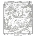 SHENGYOU TOILE DRIFTWOOD Schumacher Wallpaper wallpaper - SKU 5012050