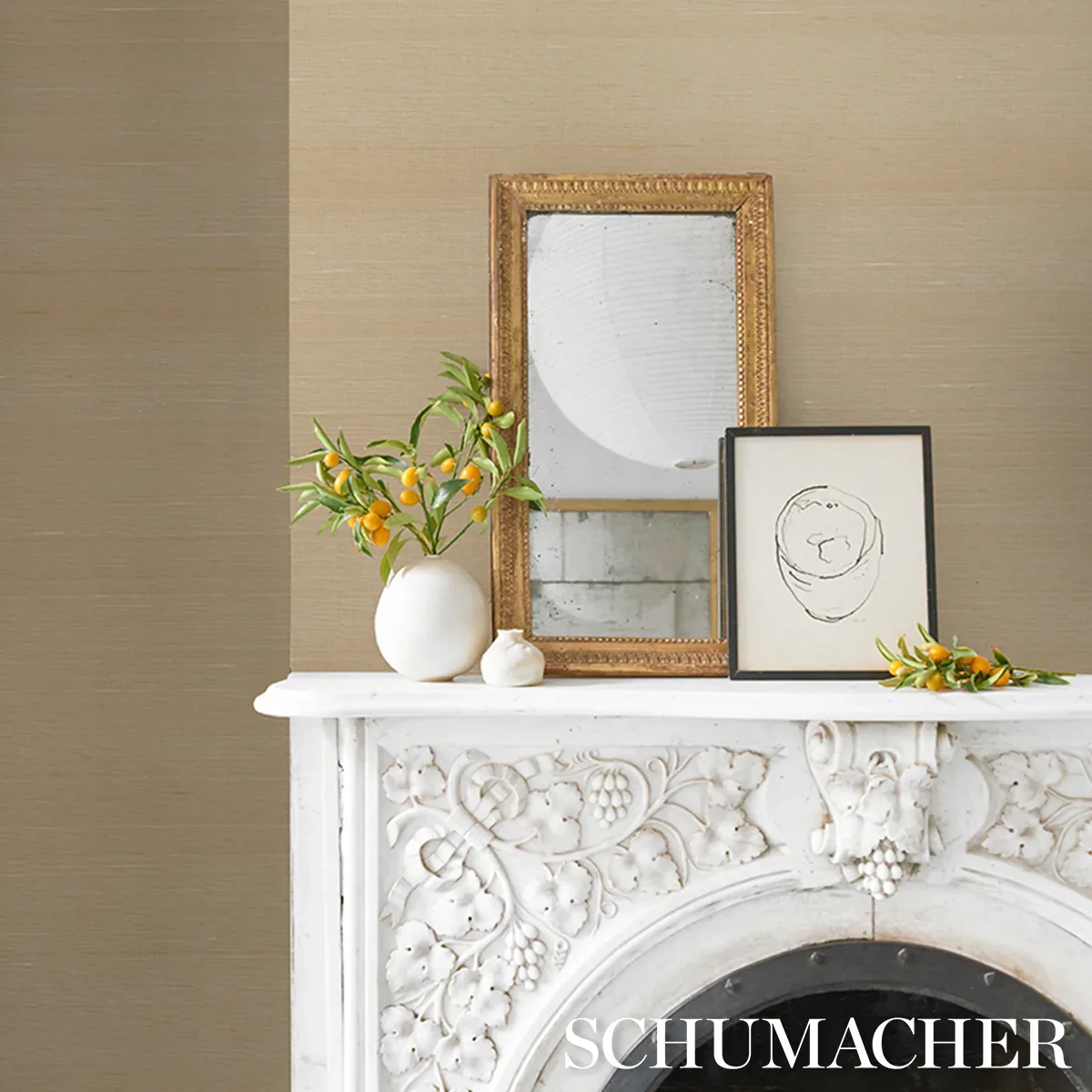 SHINNECOCK - DUNE Schumacher Wallpaper | Wallpaper Twins SHINNECOCK DUNE Schumacher Wallpaper wallpaper - SKU 2707190
