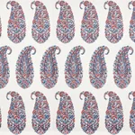 SHIRALA PAISLEY - DELFT & ROSE Schumacher Wallpaper | Wallpa SHIRALA PAISLEY DELFT & ROSE Schumacher Wallpaper wallpaper - SKU 5009970