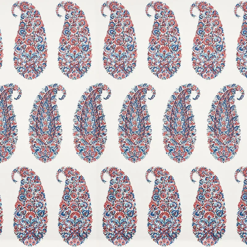 SHIRALA PAISLEY - DELFT & ROSE Schumacher Wallpaper | Wallpa SHIRALA PAISLEY DELFT & ROSE Schumacher Wallpaper wallpaper - SKU 5009970