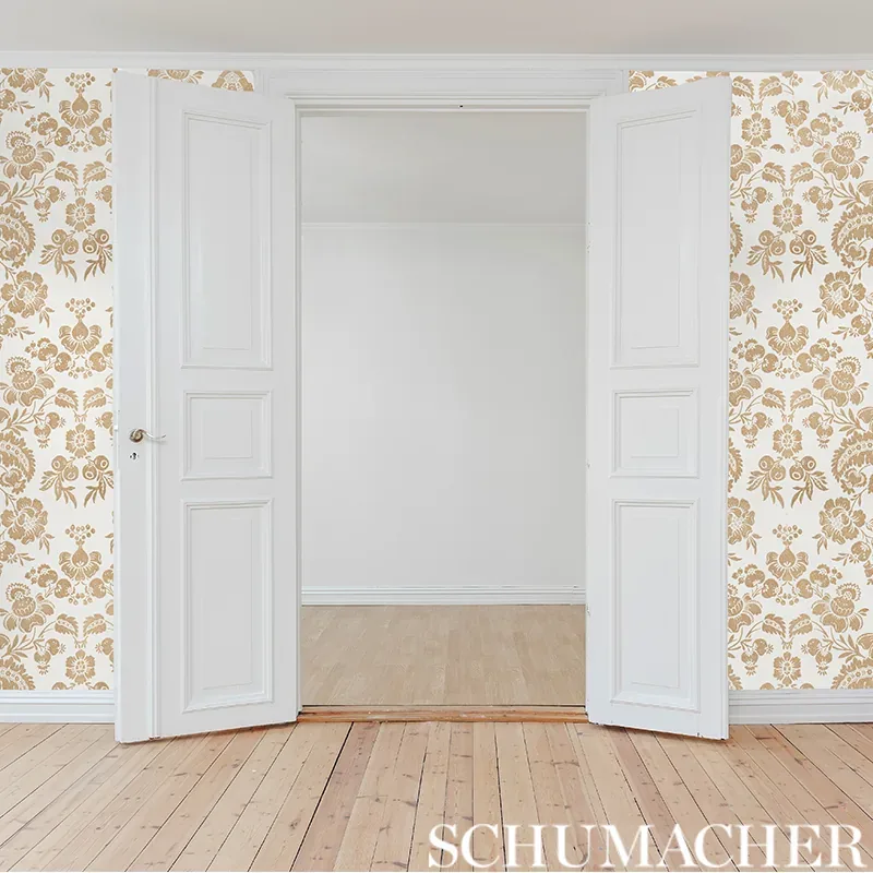 SIMONE DAMASK - BLUSH Schumacher Wallpaper | Wallpaper Twins SIMONE DAMASK BLUSH Schumacher Wallpaper wallpaper - SKU 5009611