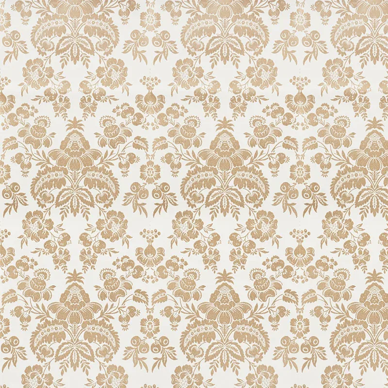SIMONE DAMASK - GOLD Schumacher Wallpaper | Wallpaper Twins SIMONE DAMASK GOLD Schumacher Wallpaper wallpaper - SKU 5009610