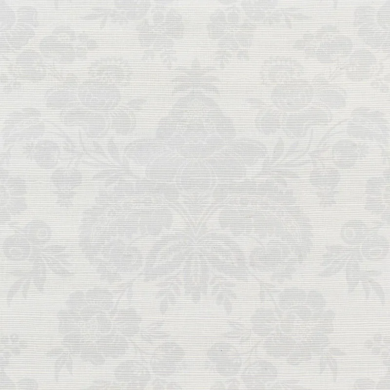 SIMONE DAMASK GRASSCLOTH SILVER Schumacher Wallpaper wallpaper - SKU 5010120