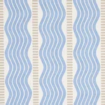 SINA STRIPE BLUE Schumacher Wallpaper wallpaper - SKU 5012122