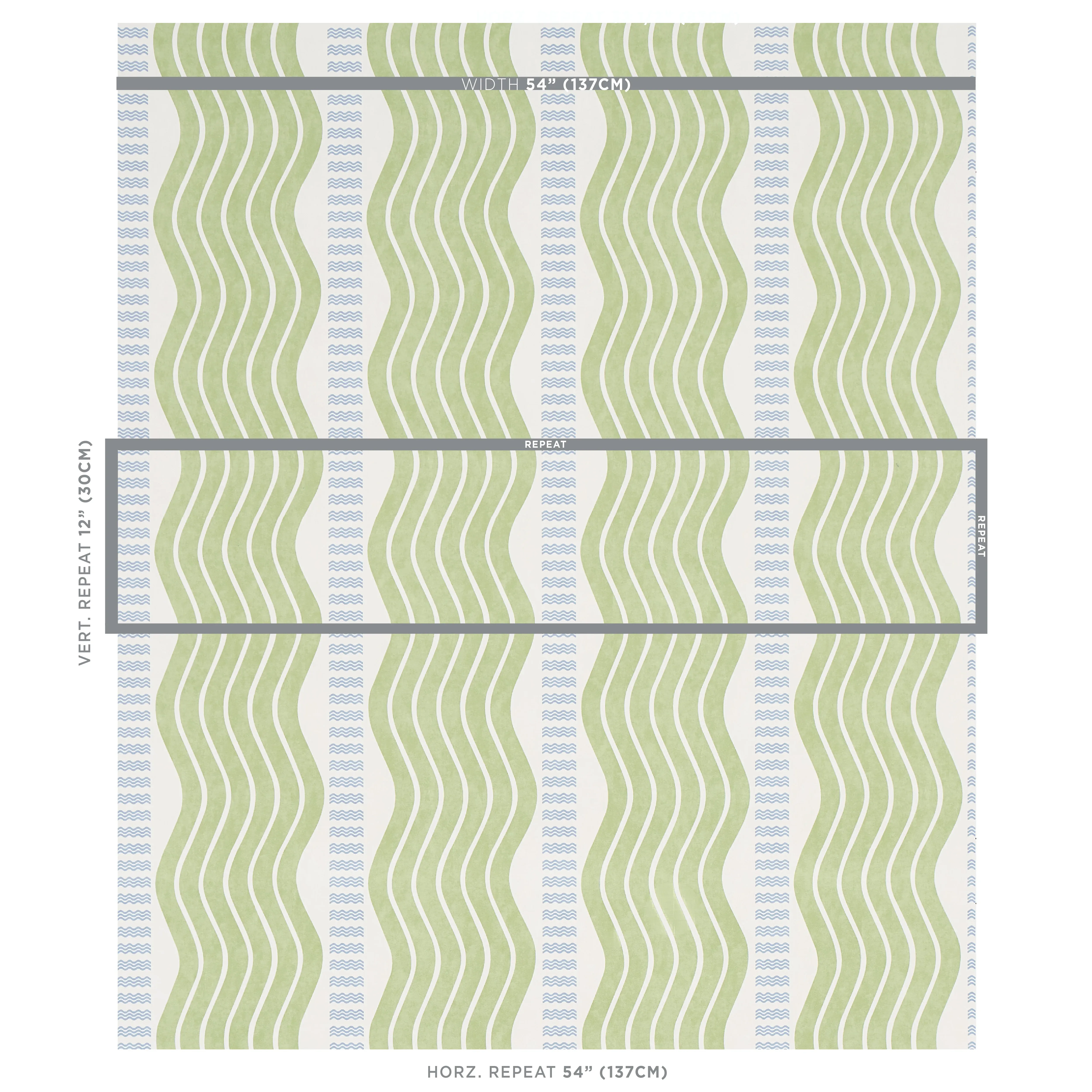 SINA STRIPE GREEN Schumacher Wallpaper wallpaper - SKU 5012120
