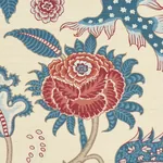 SINHALA SISAL ROUGE & INDIGO Schumacher Wallpaper wallpaper - SKU 5016691