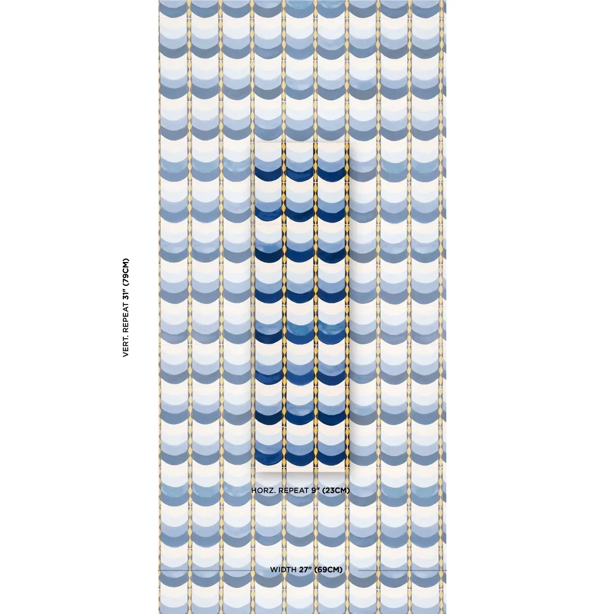 SINTRA - BLUE Schumacher Wallpaper | Wallpaper Twins SINTRA BLUE Schumacher Wallpaper wallpaper - SKU 5015350