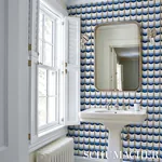 SINTRA - BLUE Schumacher Wallpaper | Wallpaper Twins SINTRA BLUE Schumacher Wallpaper wallpaper - SKU 5015350