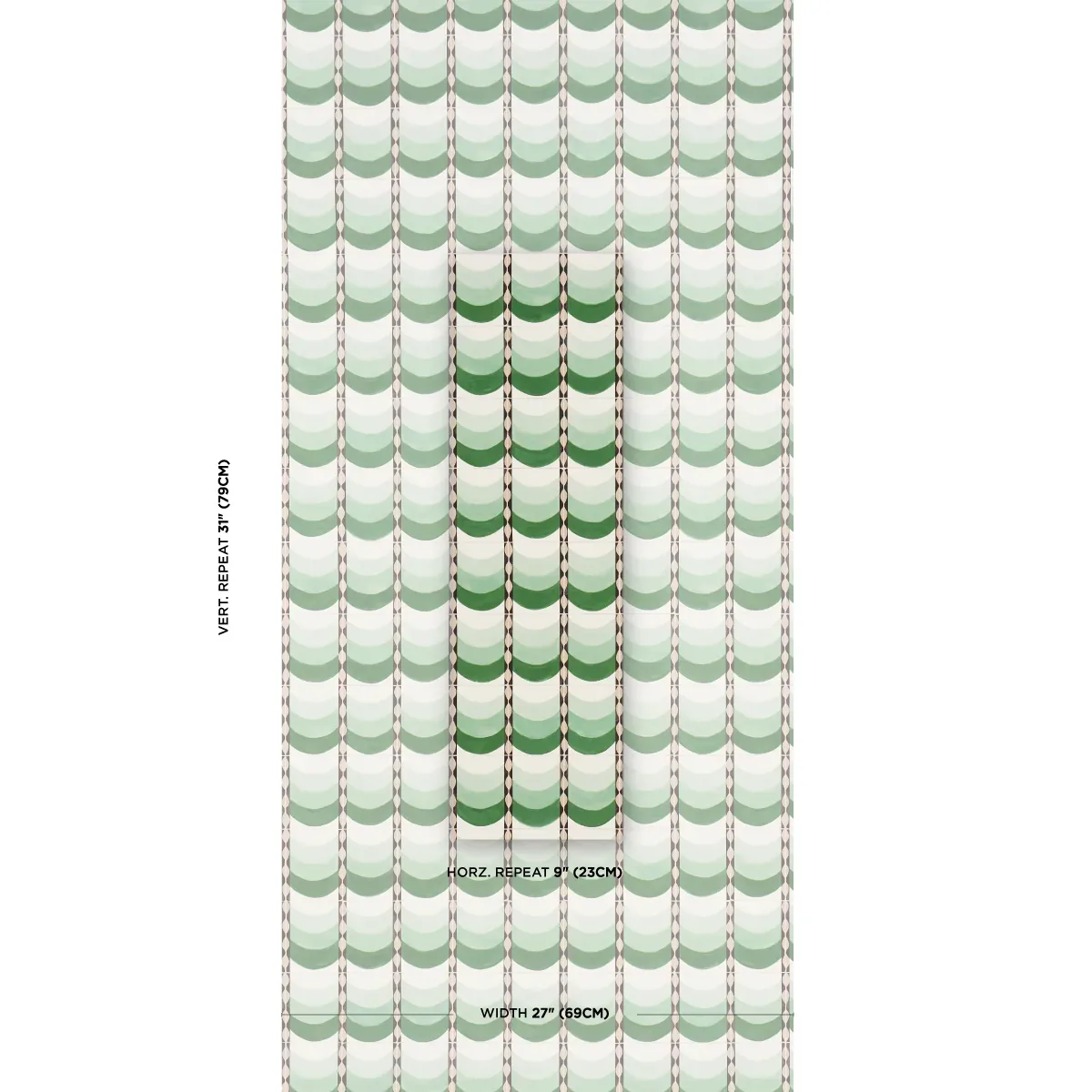 SINTRA GREEN Schumacher Wallpaper wallpaper - SKU 5015351