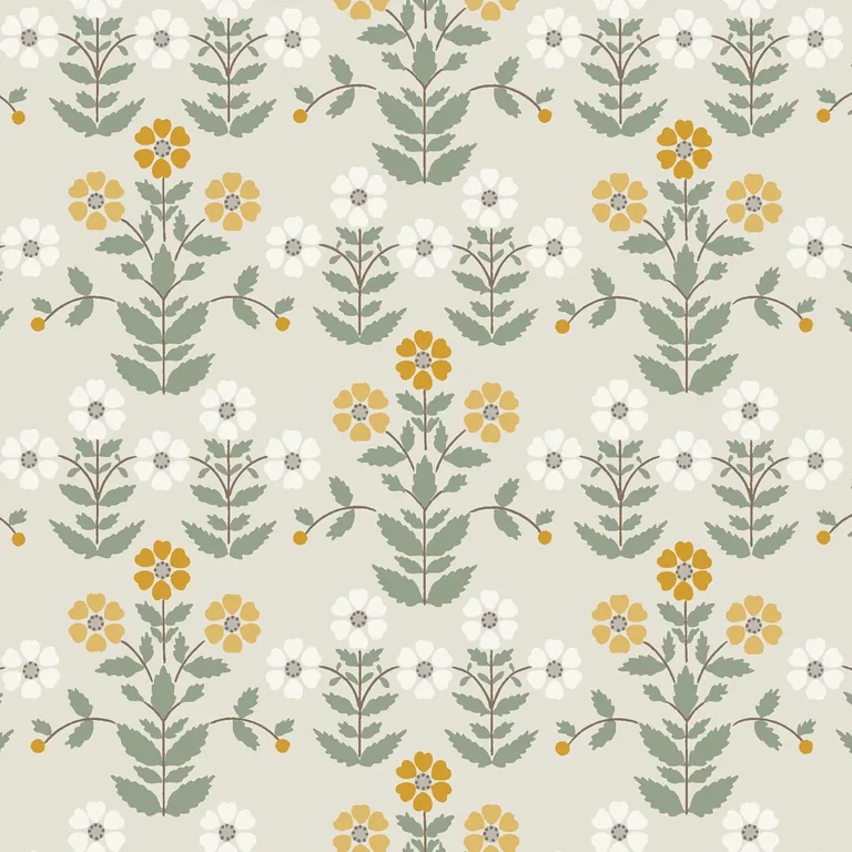 Schumacher SIPPOR wallpaper, color OCHRE AND STONE, SKU 4811