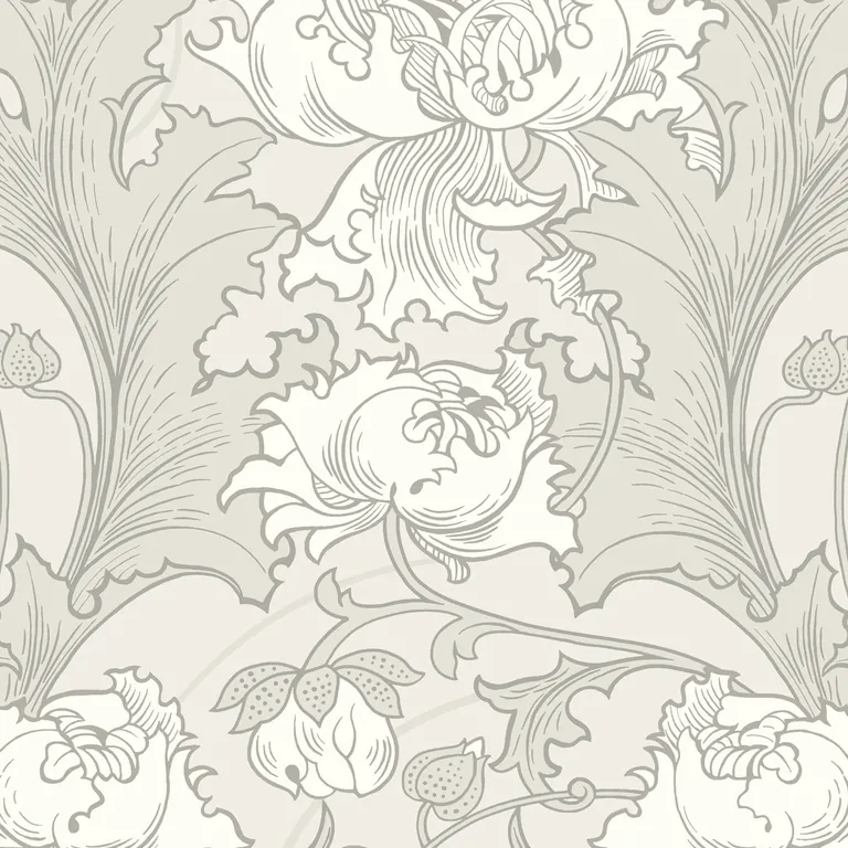 Schumacher SIRI wallpaper, color GREY, SKU 4540
