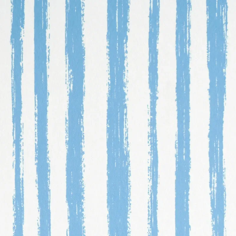 SKETCHED STRIPE BLUE Schumacher Wallpaper wallpaper - SKU 5011541