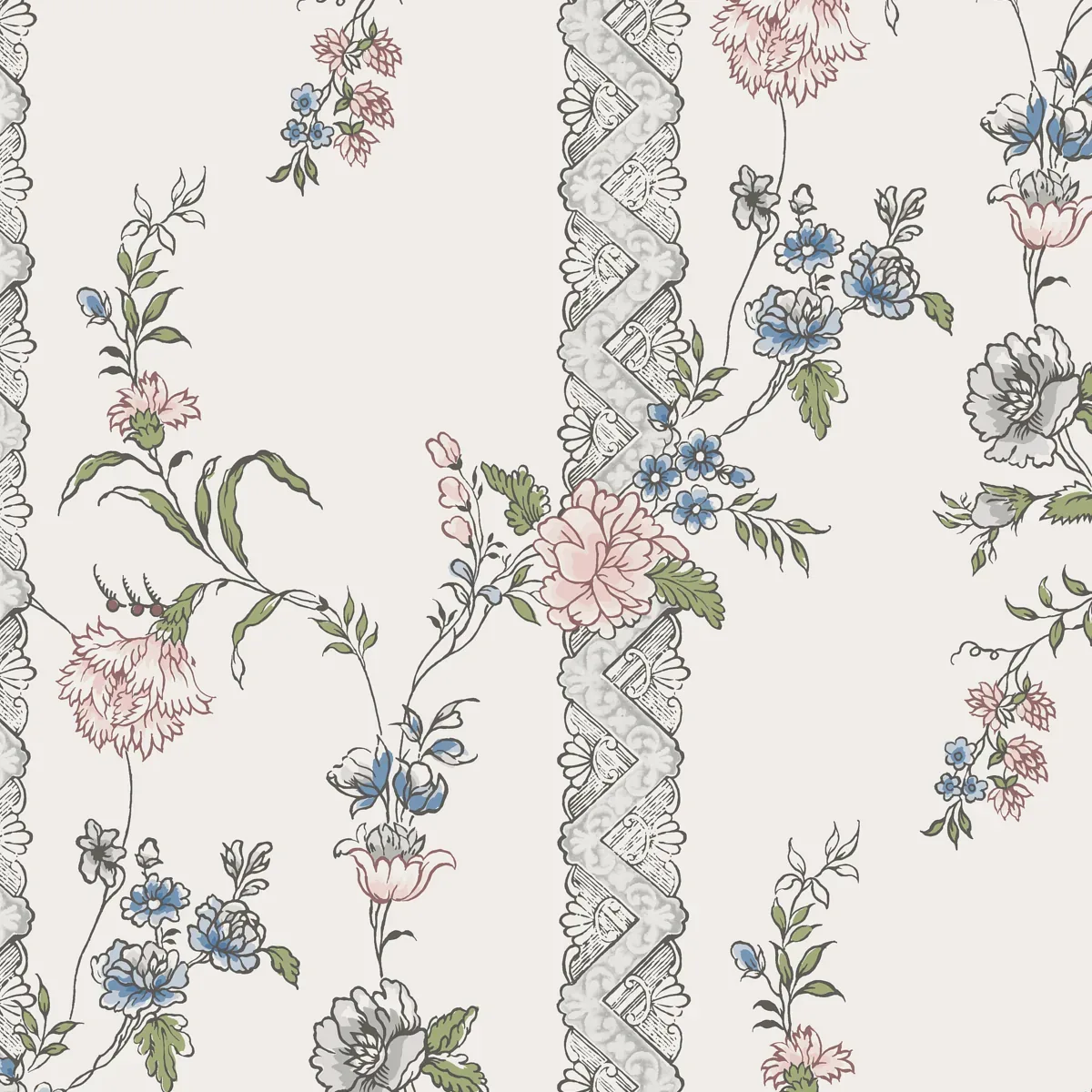 SLOTTSTEATERN MULTI Schumacher Wallpaper wallpaper - SKU 4507