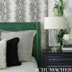 SNAKE CHARMER - CINDER Schumacher Wallpaper | Wallpaper Twin SNAKE CHARMER CINDER Schumacher Wallpaper wallpaper - SKU 5008180