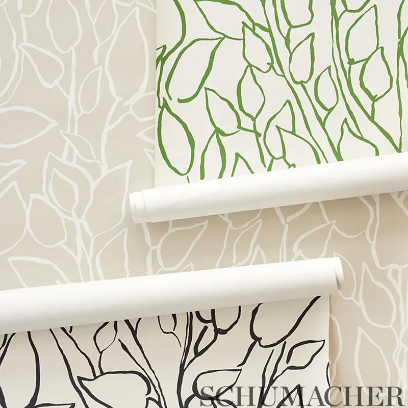 SOLANDRA VINE LEAF Schumacher Wallpaper wallpaper - SKU 5010070
