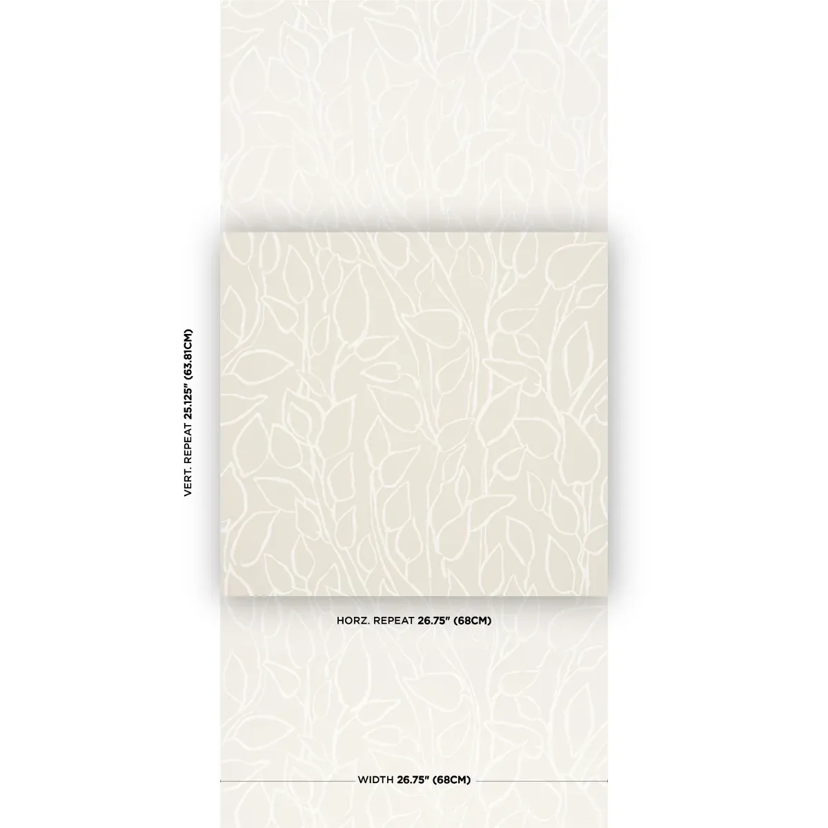 SOLANDRA VINE NATURAL Schumacher Wallpaper wallpaper - SKU 5010072