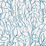 SOLANDRA VINE NAVY Schumacher Wallpaper wallpaper - SKU 5010073