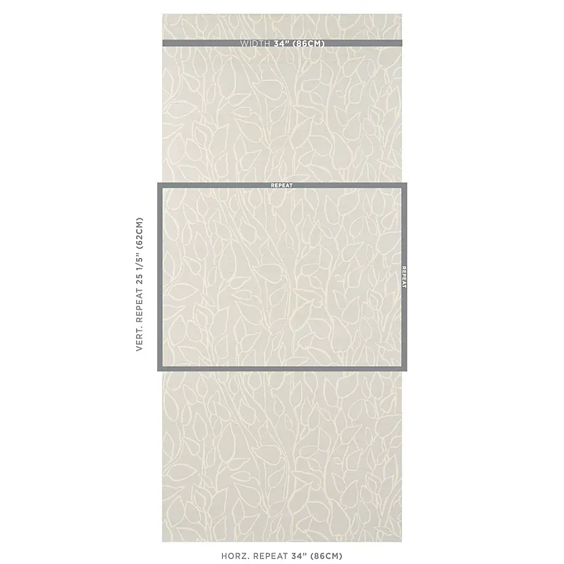 SOLANDRA VINE SISAL SKY Schumacher Wallpaper wallpaper - SKU 5013041