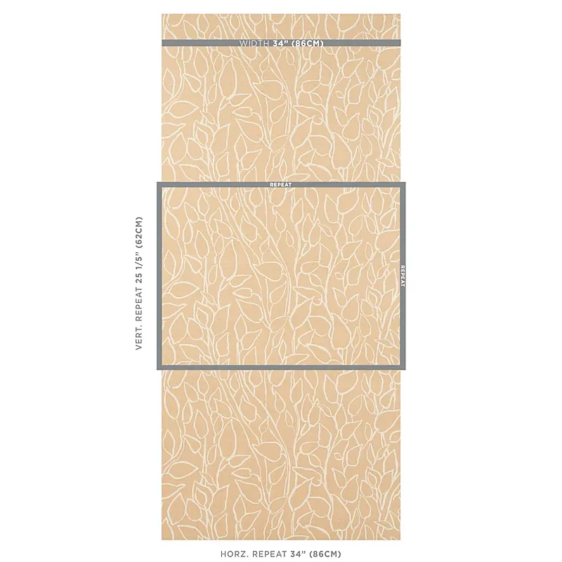 SOLANDRA VINE SISAL STRAW Schumacher Wallpaper wallpaper - SKU 5013042
