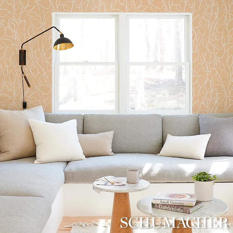 SOLANDRA VINE SISAL STRAW Schumacher Wallpaper wallpaper - SKU 5013042