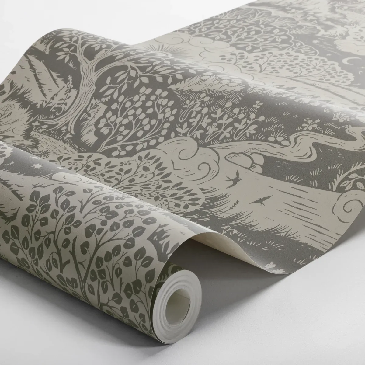 SOLÄNGEN CHARCOAL Schumacher Wallpaper wallpaper - SKU 5831