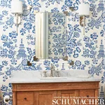 SONG GARDEN PORCELAIN Schumacher Wallpaper wallpaper - SKU 5007030