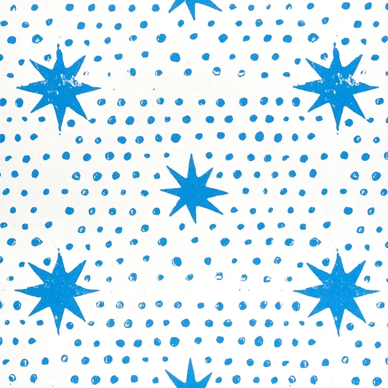 Spot & Star BLUE Schumacher Wallpaper wallpaper - SKU 5011170