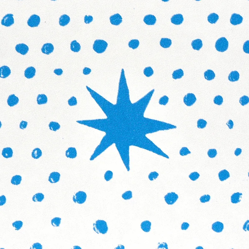 Spot & Star BLUE Schumacher Wallpaper wallpaper - SKU 5011170