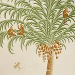 SPOTSWOOD CREWEL 2 PANEL SET SAGE Schumacher Wallpaper wallpaper - SKU 5017321