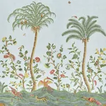 SPOTSWOOD CREWEL 2 PANEL SET SKY Schumacher Wallpaper wallpaper - SKU 5017322