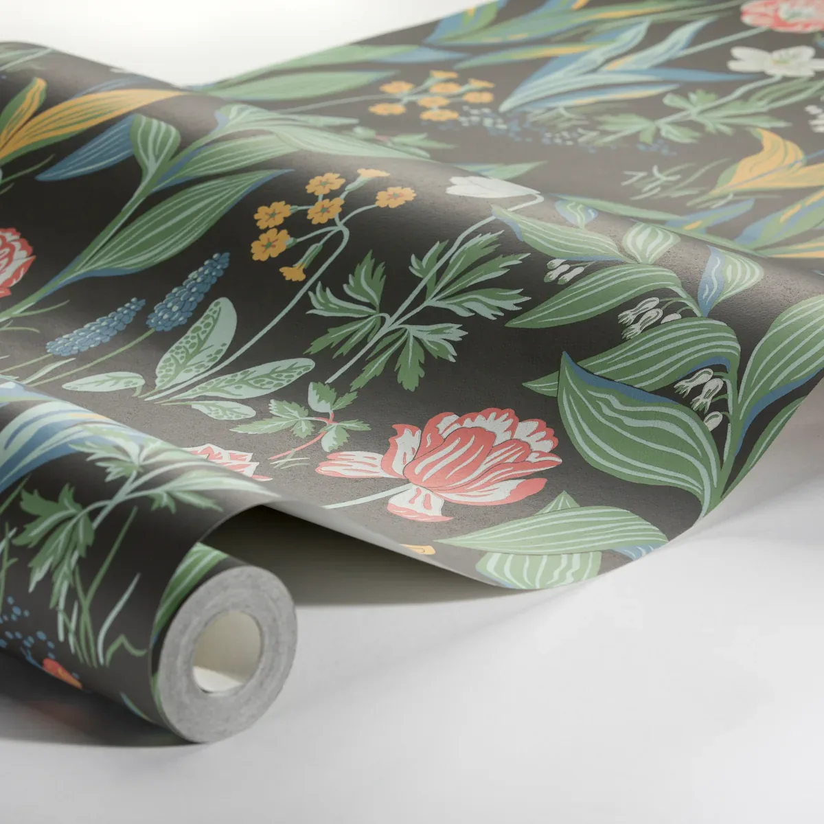 SPRING GARDEN - CHARCOAL MULTI Schumacher Wallpaper | Wallpa SPRING GARDEN CHARCOAL MULTI Schumacher Wallpaper wallpaper - SKU 7219
