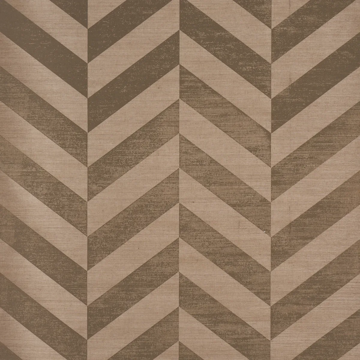STAGGERED CHEVRON SISAL BROWN Schumacher Wallpaper wallpaper - SKU 5016561
