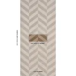 STAGGERED CHEVRON SISAL BROWN Schumacher Wallpaper wallpaper - SKU 5016561