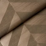STAGGERED CHEVRON SISAL BROWN Schumacher Wallpaper wallpaper - SKU 5016561