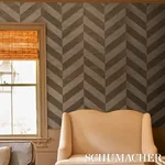 STAGGERED CHEVRON SISAL BROWN Schumacher Wallpaper wallpaper - SKU 5016561