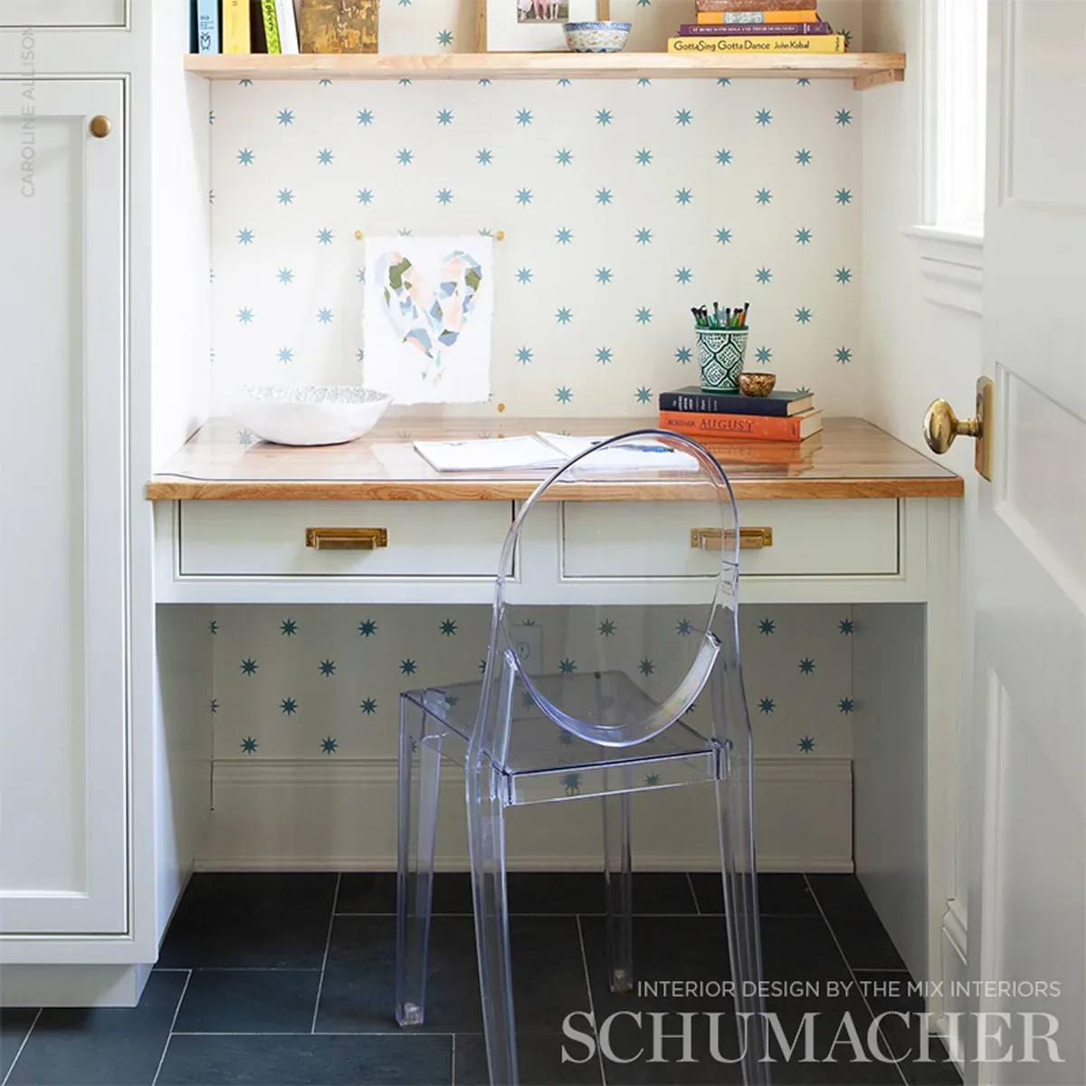 STARGAZE BLUE Schumacher Wallpaper wallpaper - SKU 5009601