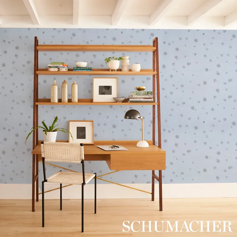 STELLAR BLUE Schumacher Wallpaper wallpaper - SKU 5012192