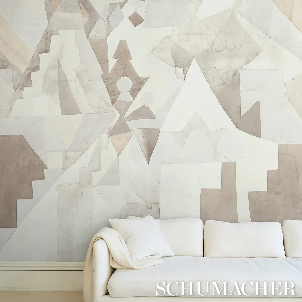 STEPS PANEL SET - ARGIL AND STONE Schumacher Wallpaper | Wal STEPS PANEL SET ARGIL AND STONE Schumacher Wallpaper wallpaper - SKU 5011102