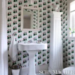 STRAWBERRY HILL WHITE Schumacher Wallpaper wallpaper - SKU 5014320