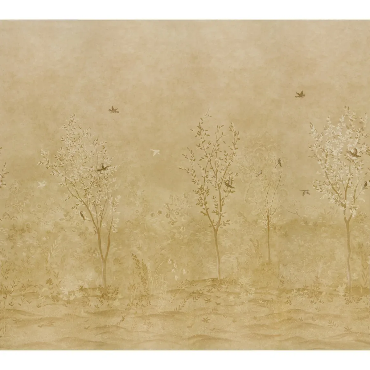 SUBLIME 4 PANEL SET GOLD Schumacher Wallpaper wallpaper - SKU 5017132