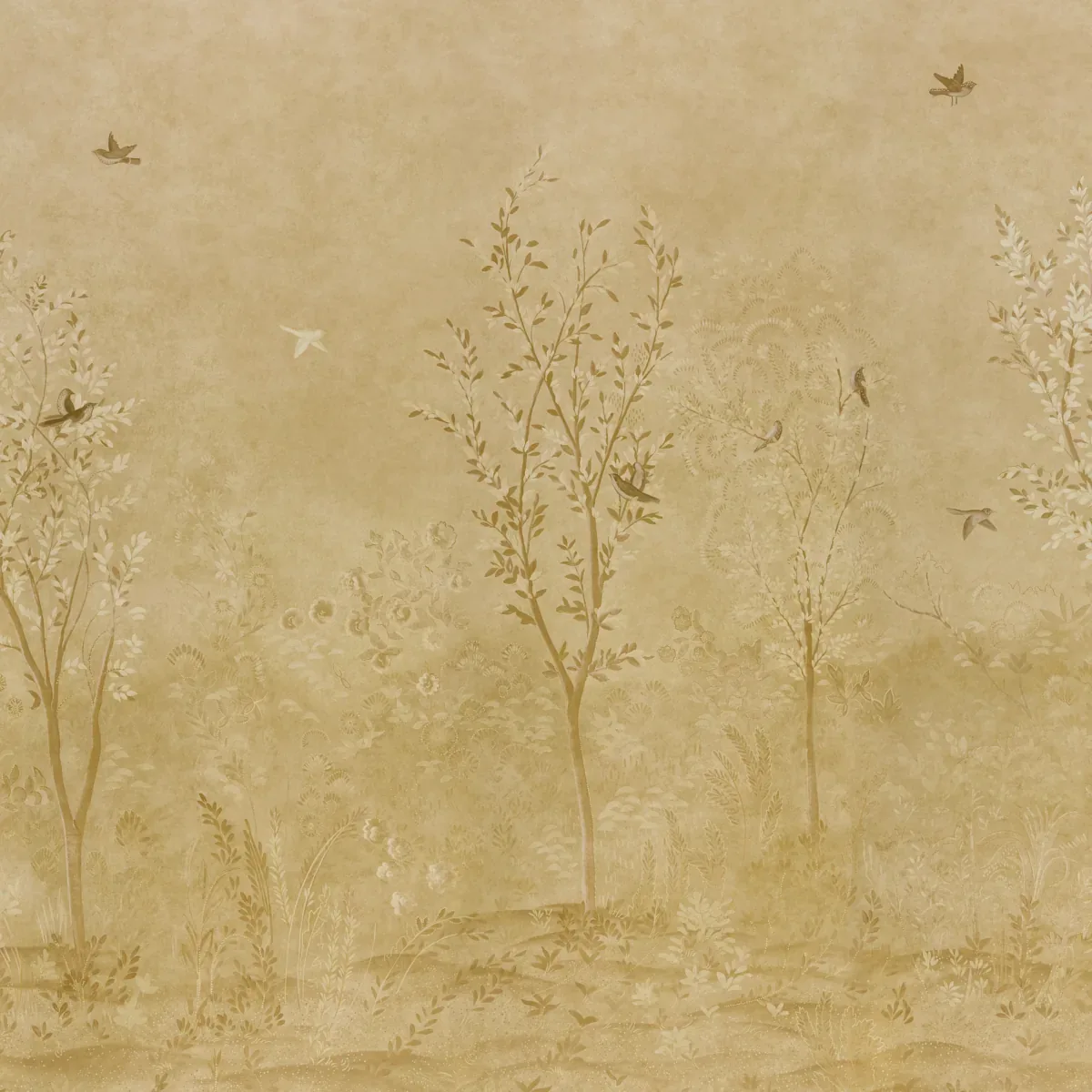 SUBLIME 4 PANEL SET GOLD Schumacher Wallpaper wallpaper - SKU 5017132