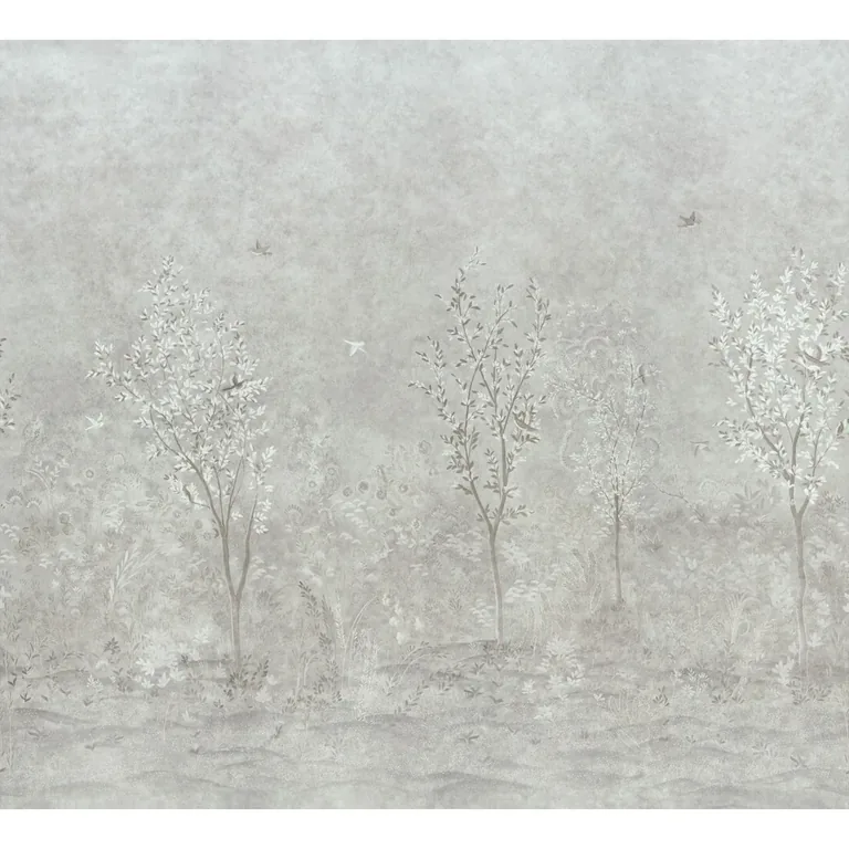 Schumacher SUBLIME 4 PANEL SET wallpaper, color GRISAILLE, SKU 5017130