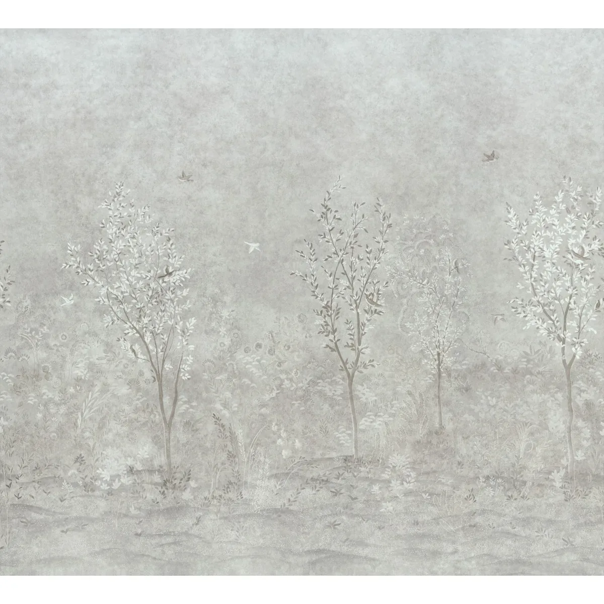 SUBLIME 4 PANEL SET GRISAILLE Schumacher Wallpaper wallpaper - SKU 5017130